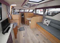 Interior image of boat